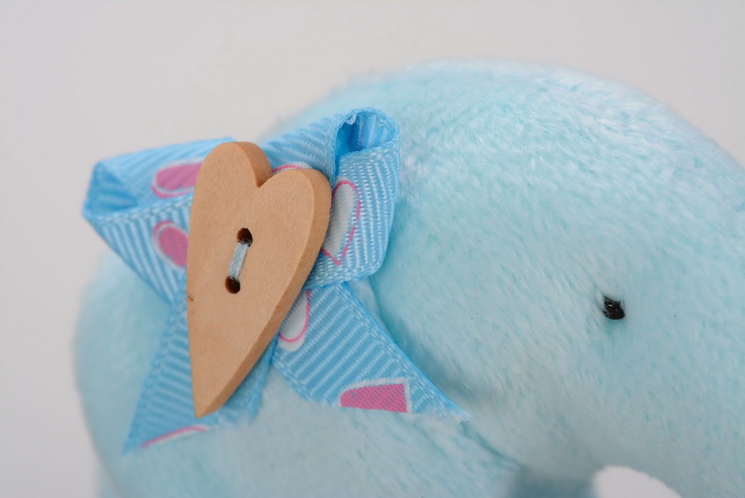 Plush toy Light blue elephant photo 3