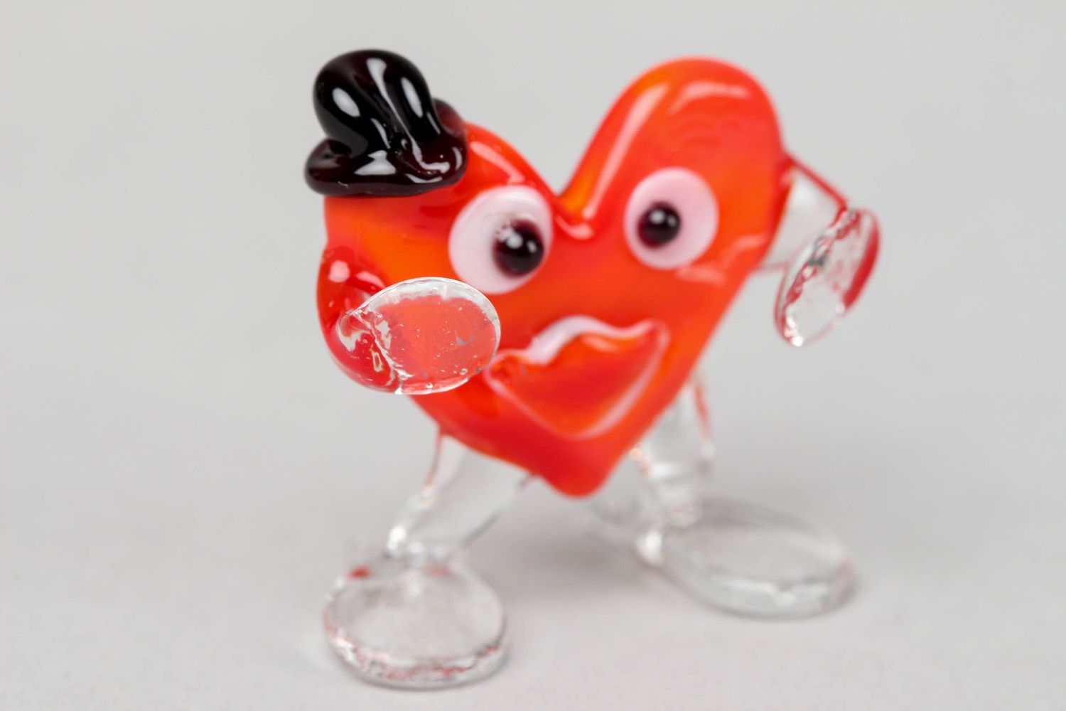 Miniature glass figurine Gentleman Heart photo 1