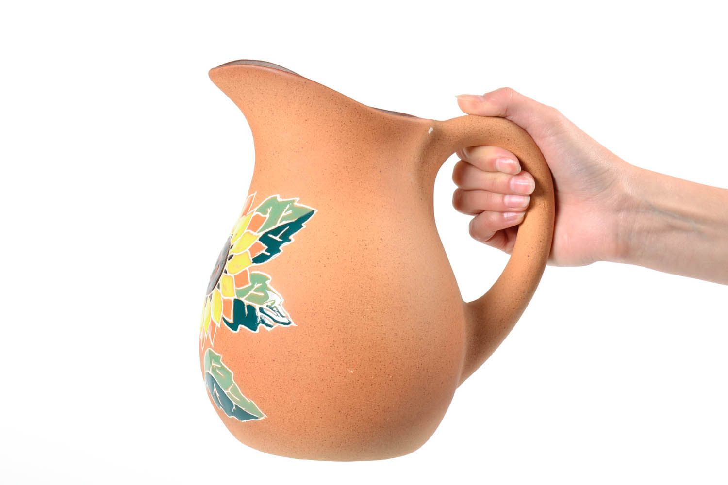 60 oz ceramic water jug pitcher for hand washing 2,45 lb photo 2