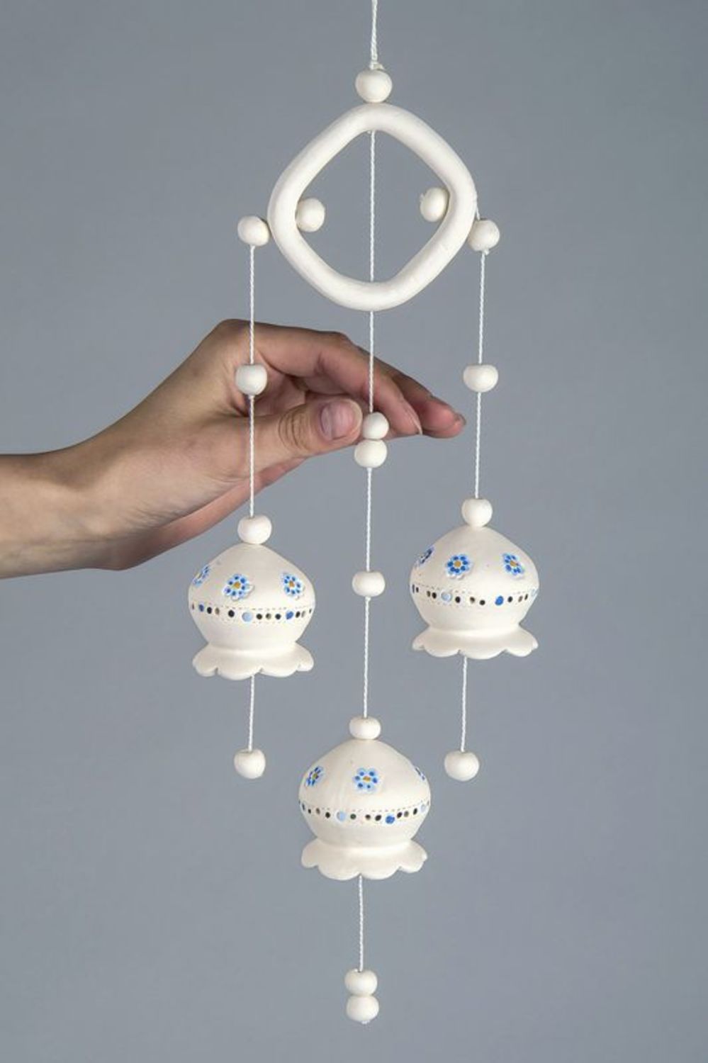 Ceramic bells on pendant photo 3