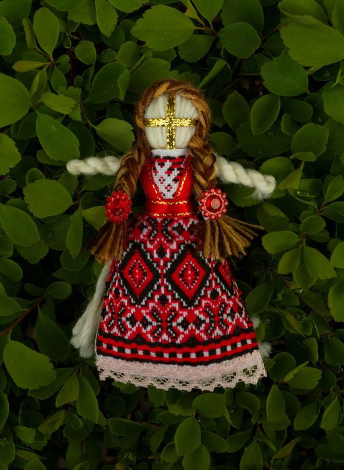 Magnete fatto a mano bambola talismano etnica decorazioni di frigorifero
 foto 2
