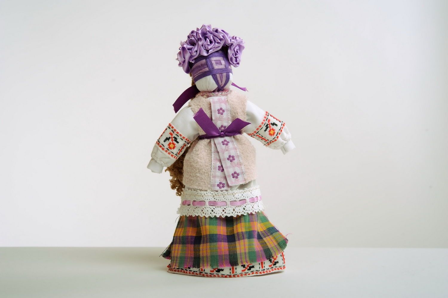 Lilac fabric doll photo 4