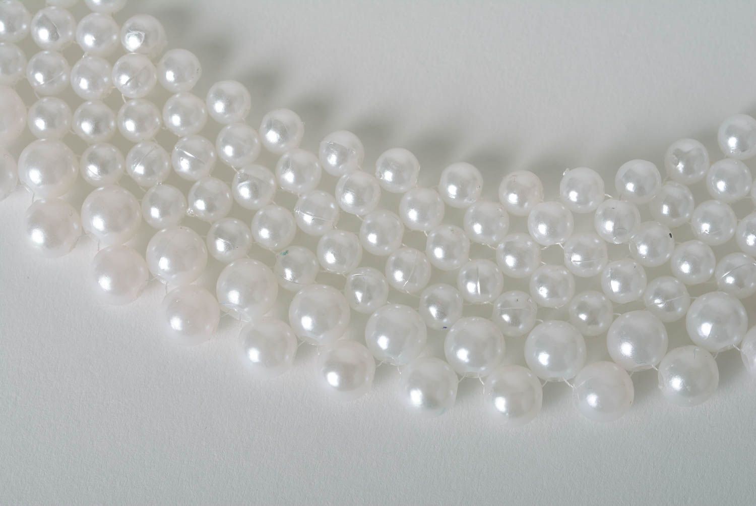 Damen Collier handmade Modeschmuck Halskette Perlen Kette Accessoires für Frauen foto 3