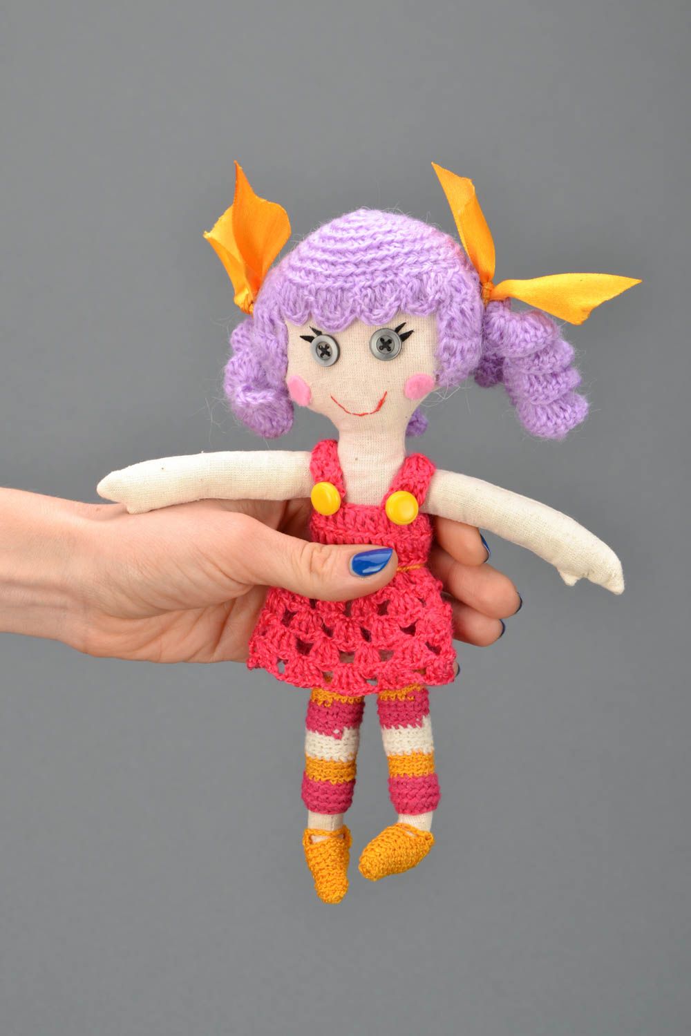 Hand crocheted doll photo 1