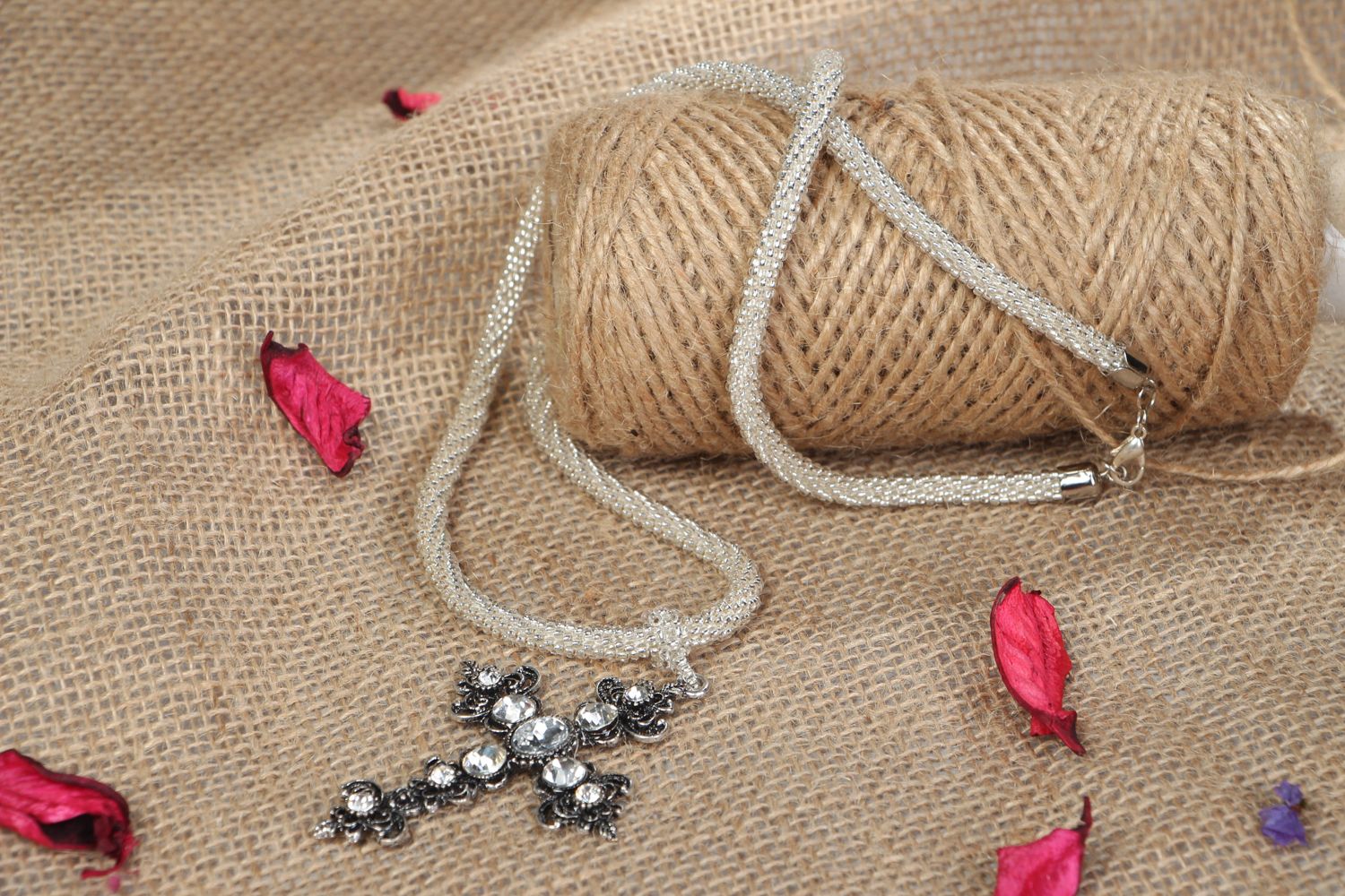 Beaded rosary neck jewelry photo 5