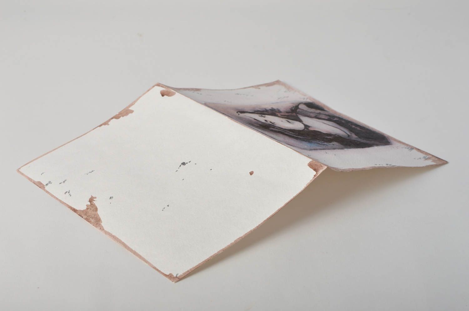 Tarjeta personalizada postal hecha a mano con un retrato regalo original foto 4