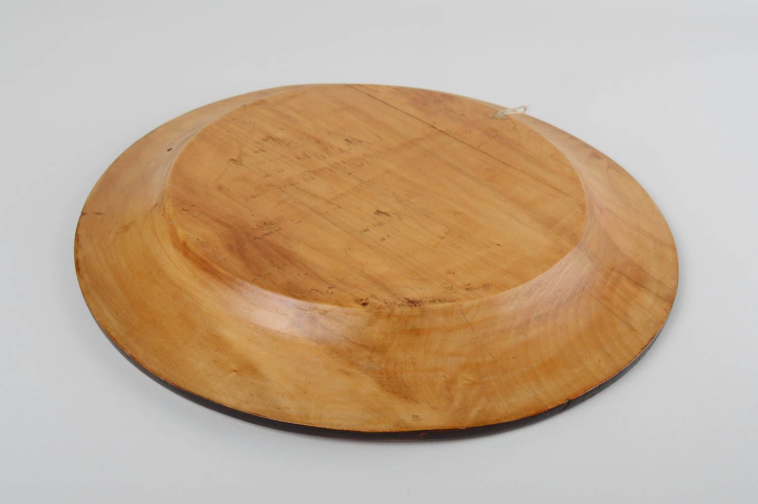 Plato de madera hecho a mano objeto de decoración adorno para casa  foto 3