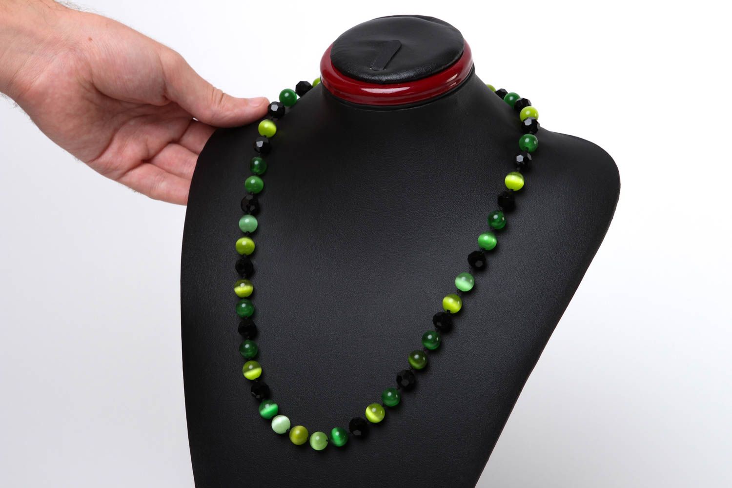 Handmade bead necklace elite jewelry gift for her unusual necklace gift ideas photo 5