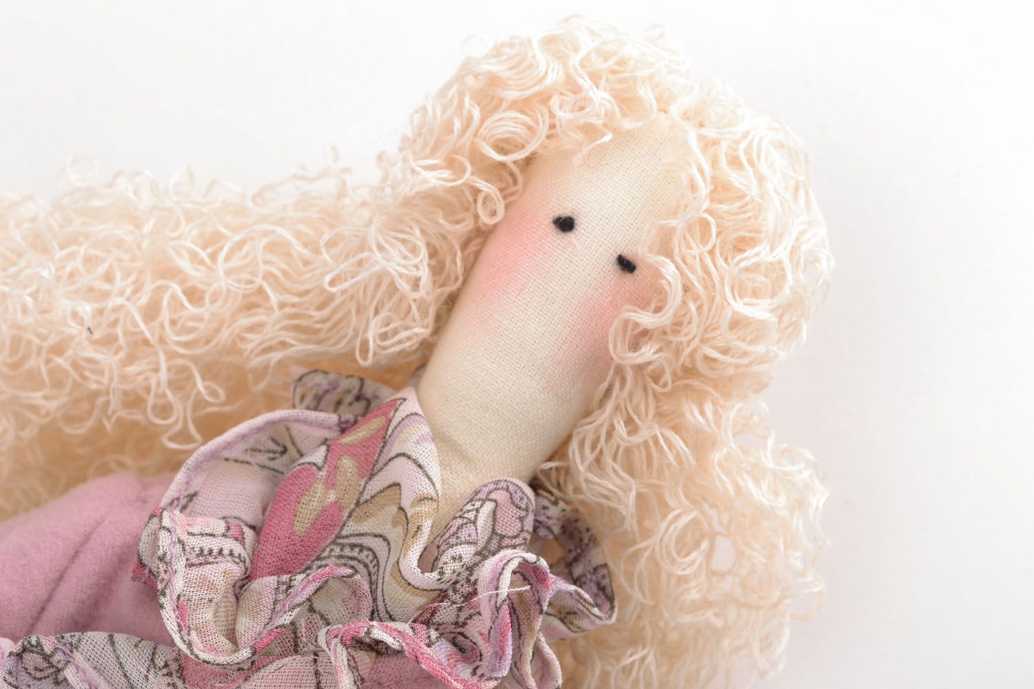 Natural fabric soft toy photo 3