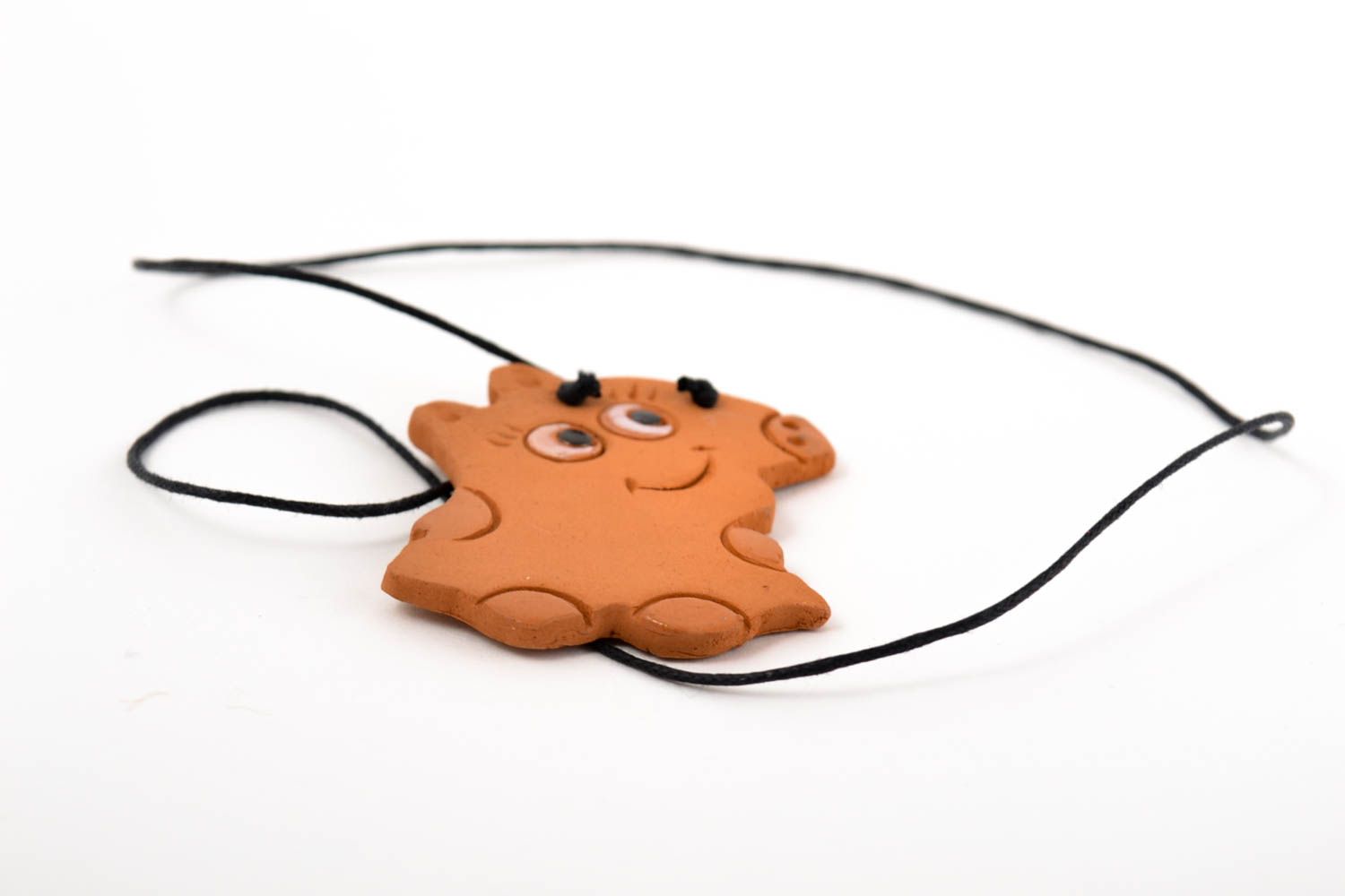 Handmade pendant for children clay pendant unusual accessory gift ideas photo 5