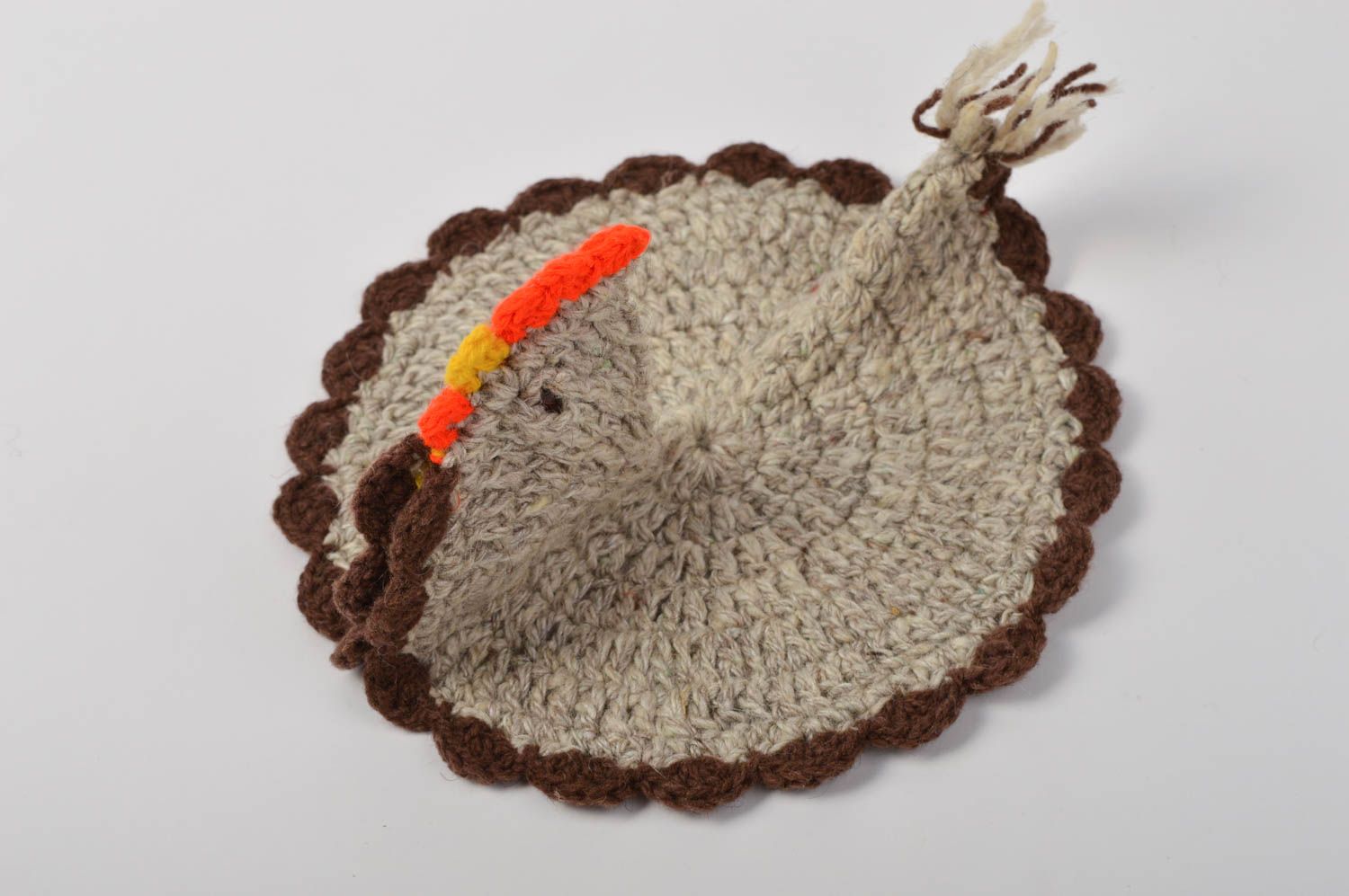 Agarradera al crochet hecha a mano accesorios de cocina textil para el hogar foto 4