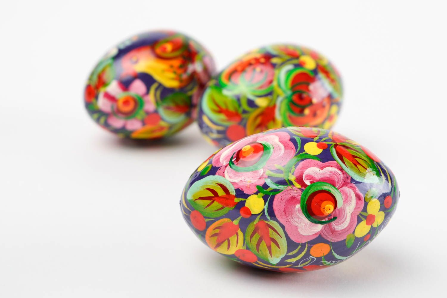 Huevos originales hechos a mano elementos decorativos regalo para Pascua foto 3