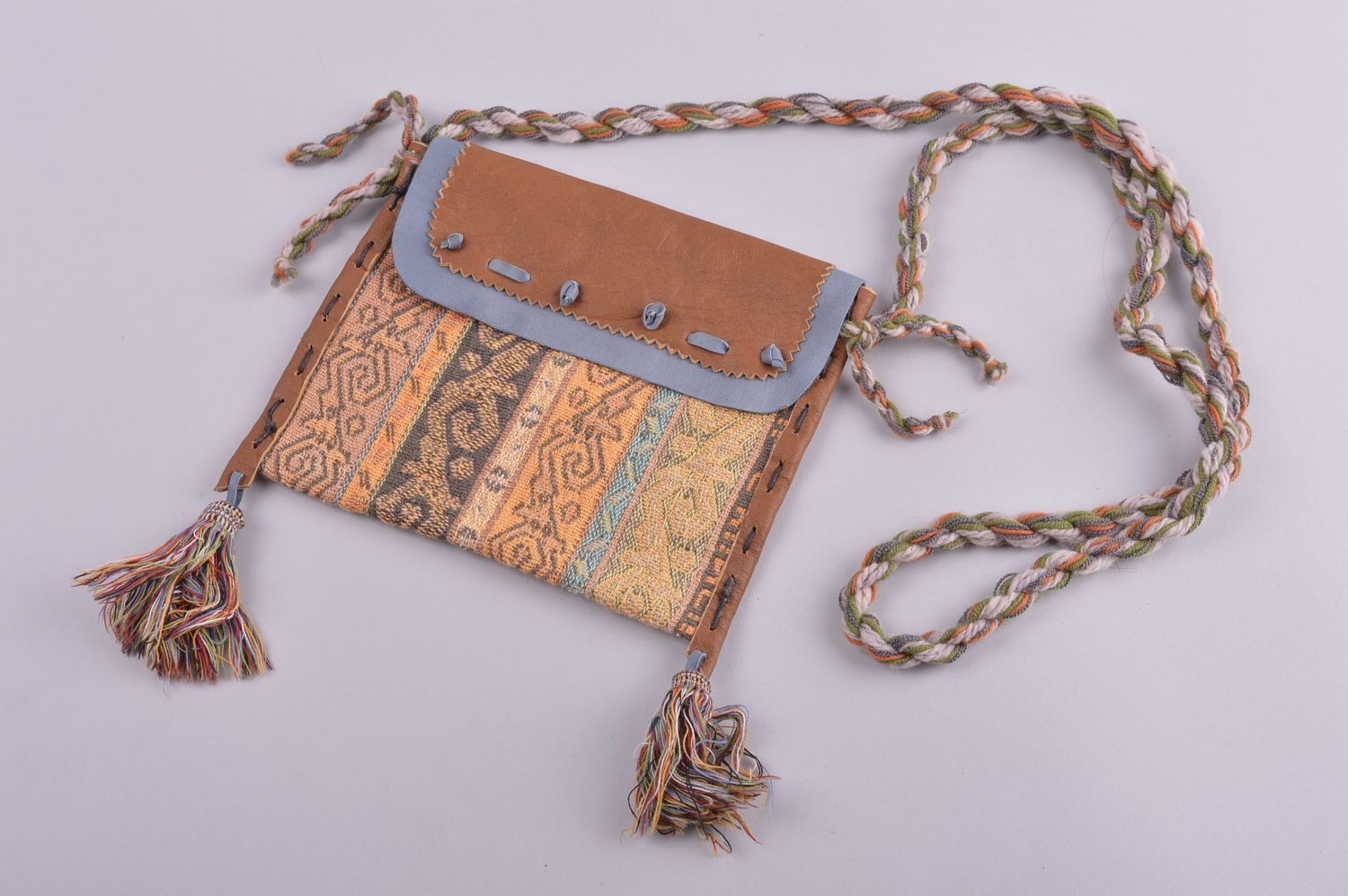 Bolso de moda hecho a mano de cuero accesorio de mujeres regalo original foto 2