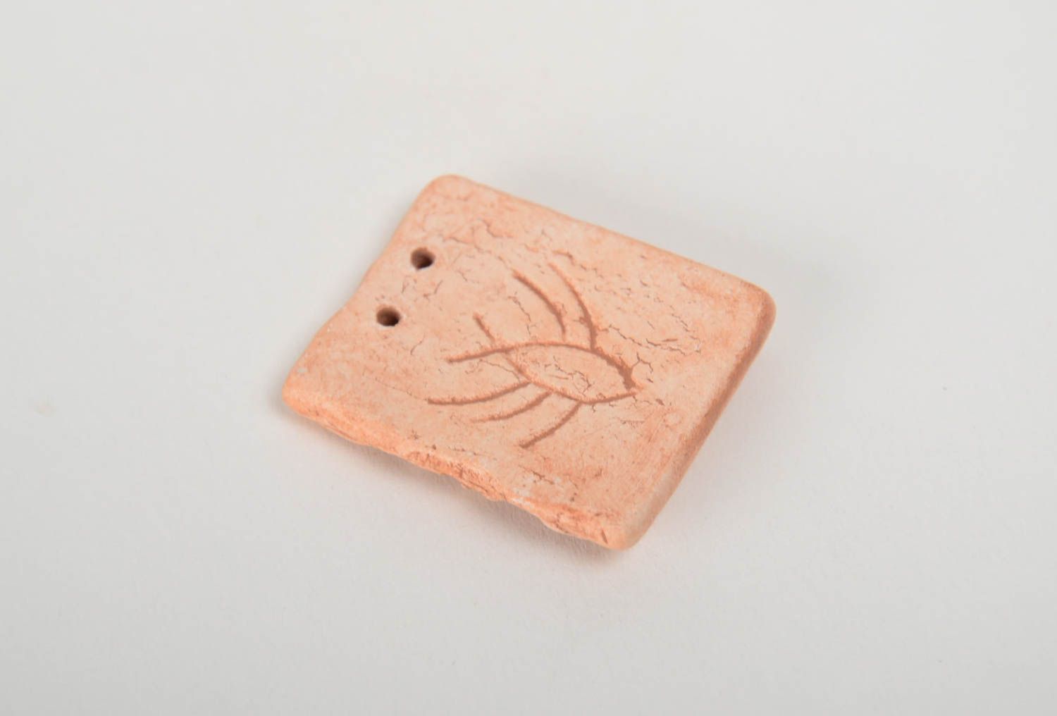 Beautiful handmade designer clay craft blank for pendant making DIY photo 3