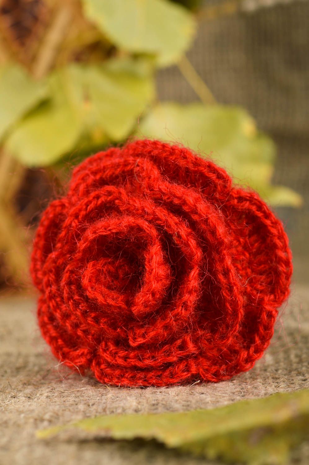 Stylish handmade crochet flower scrunchy hair scrunchie hair tie for kids photo 1