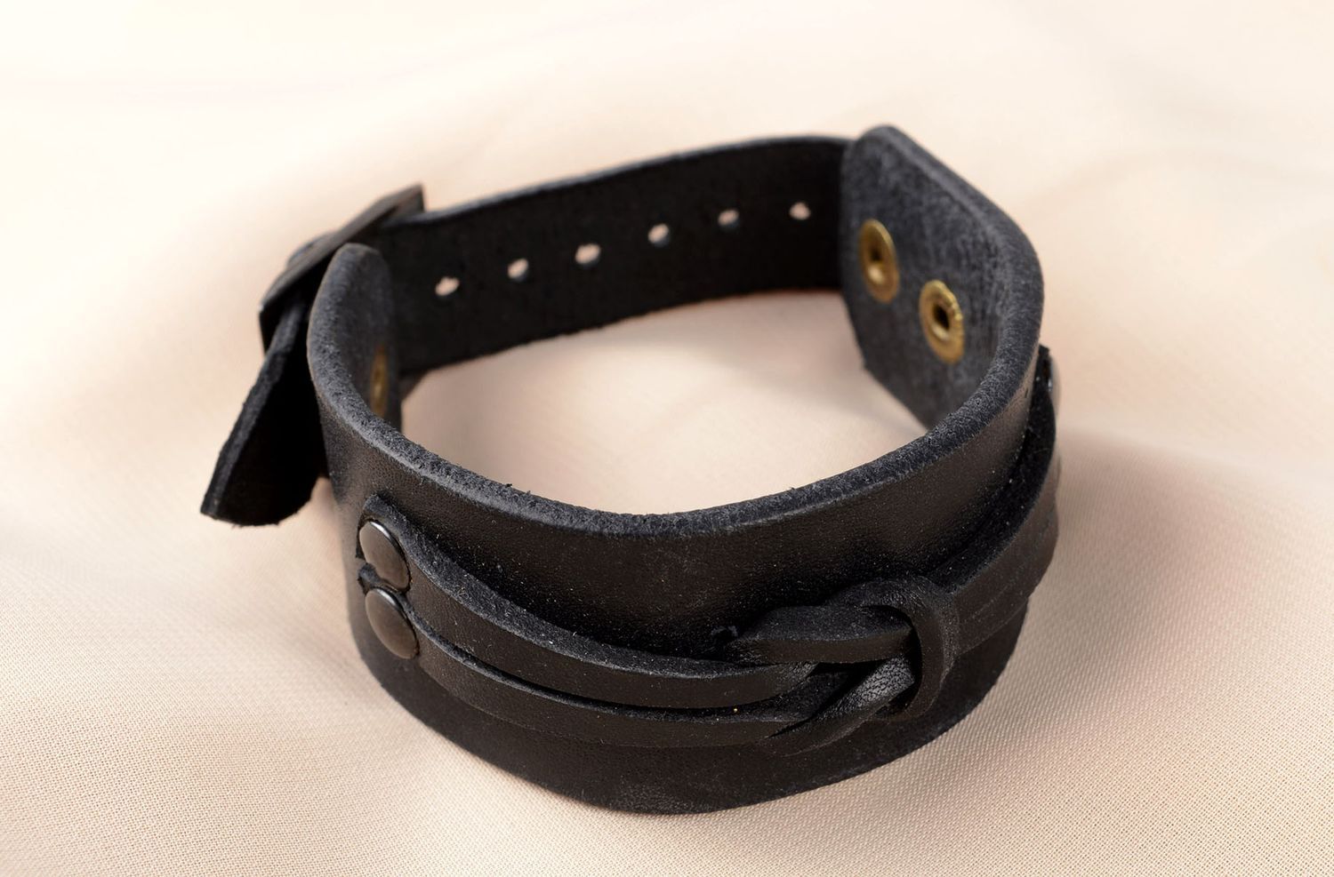 Handmade Armband Frauen in Schwarz Leder Schmuck für Männer Mode Schmuck schön foto 5
