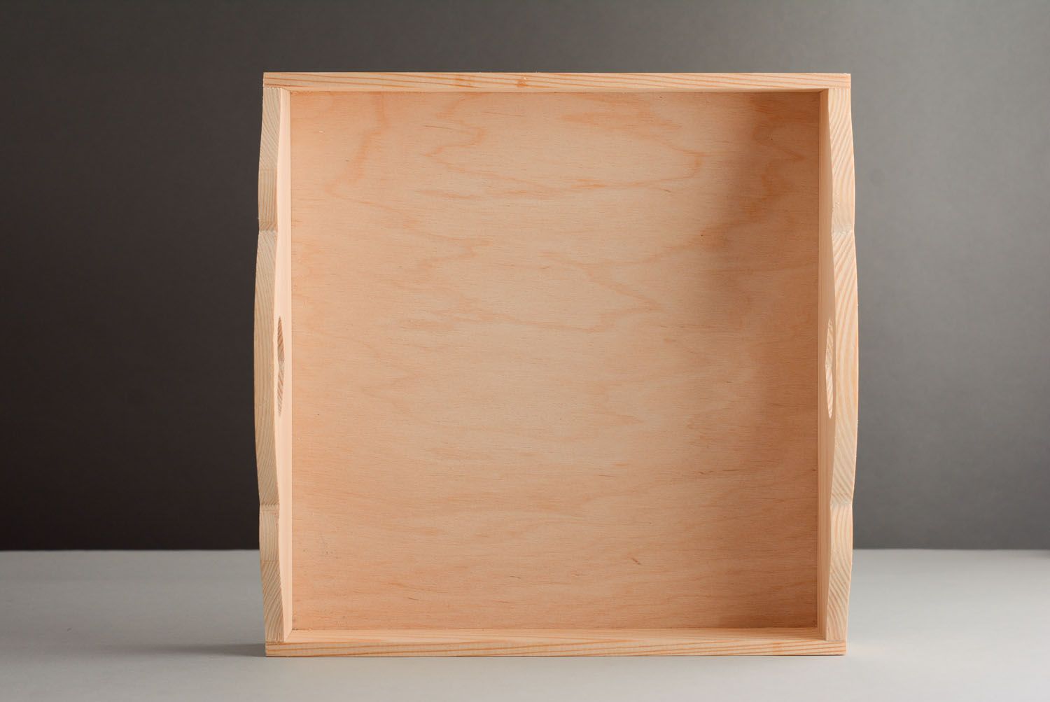 Wooden blank tray Heart photo 4