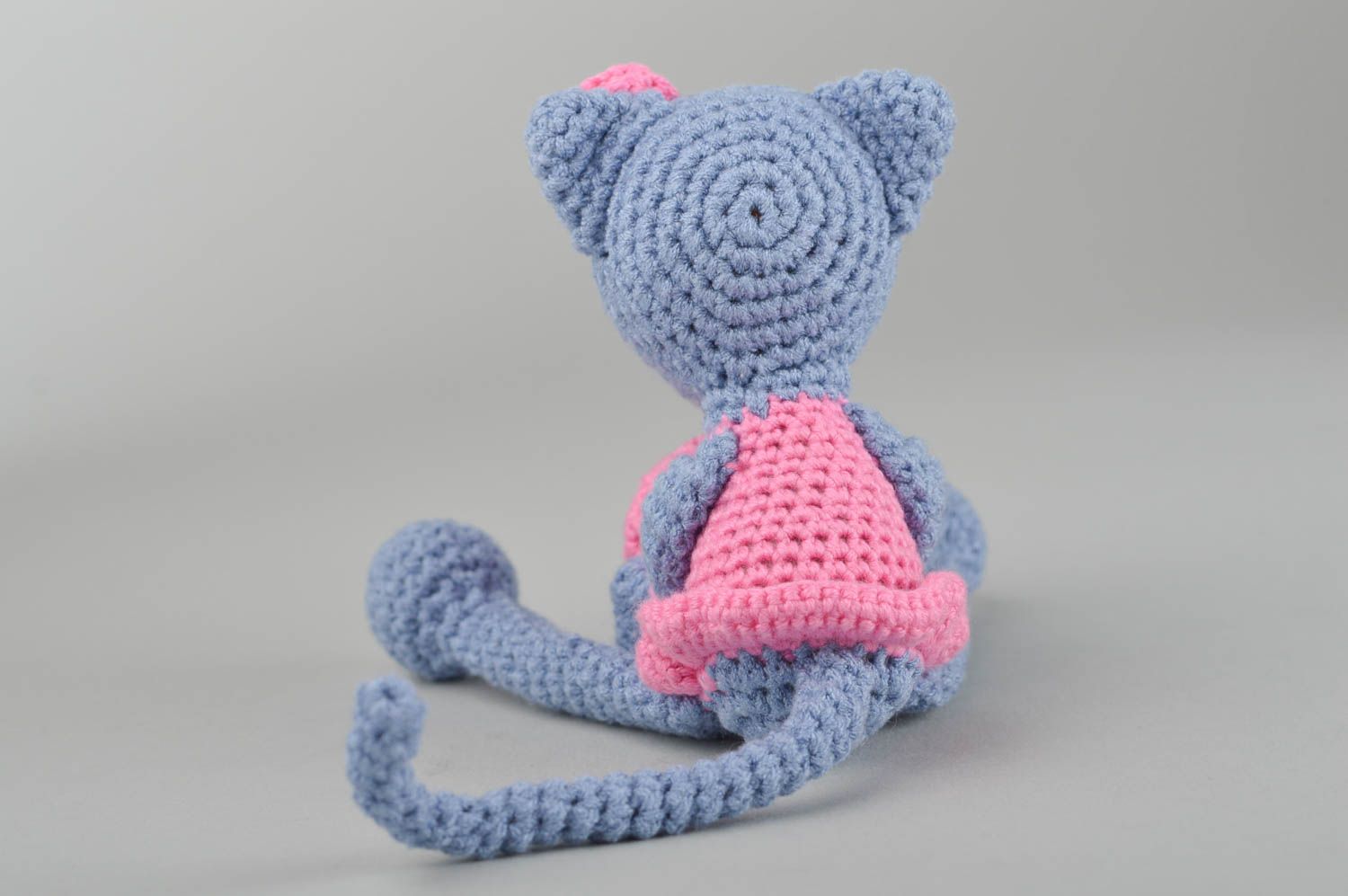Handmade crocheted toy baby soft toycrocheted mouse toy design crocheted toys   photo 3