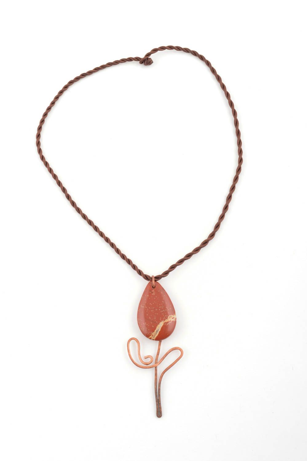 Handmade designer beaded pendant stylish elegant penant female jewelry photo 2