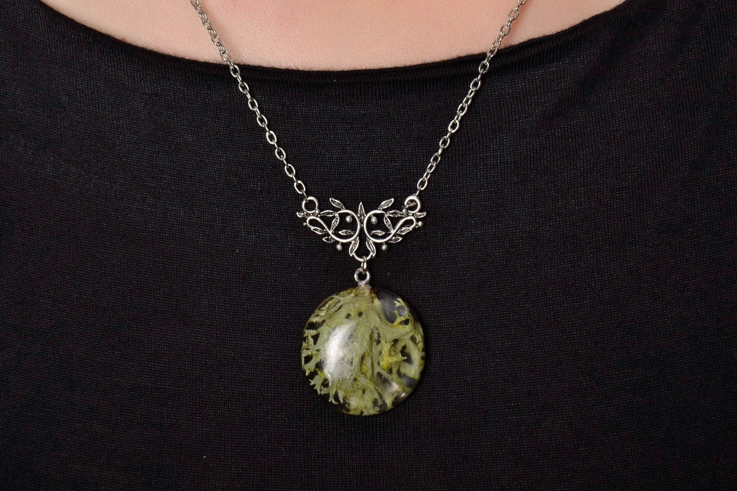 Pendant with Real Plants photo 3