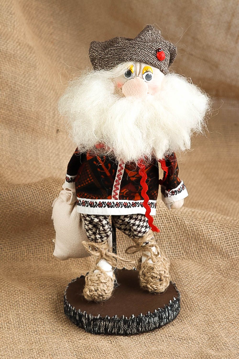 Muñeco artesanal de lana decoración de casa regalo para niños y niñas original foto 1
