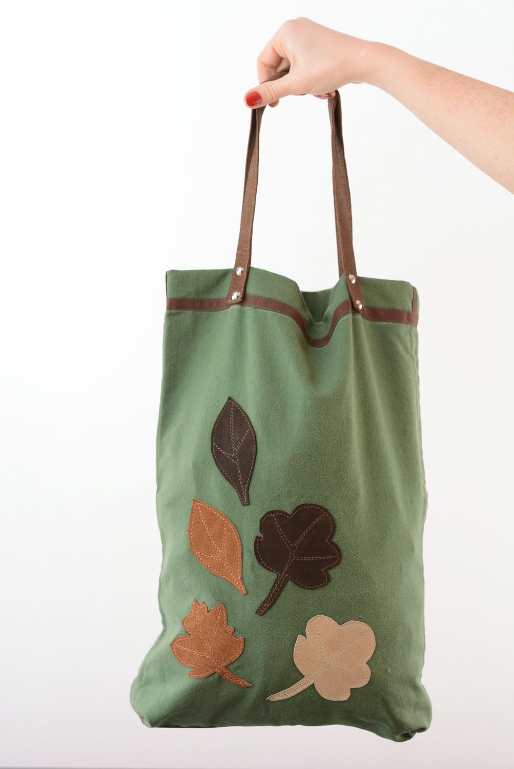 Fabric bag with application photo 5