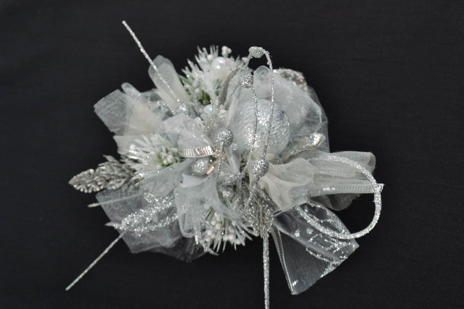 Handmade wedding accessory designer brooch unusual boutonniere flower brooch photo 2