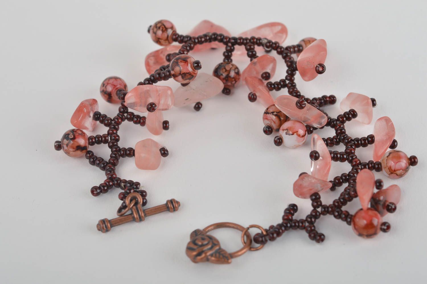 Bracelet perles rocaille Bijou fait main tendance beau fin Accessoire femme photo 5