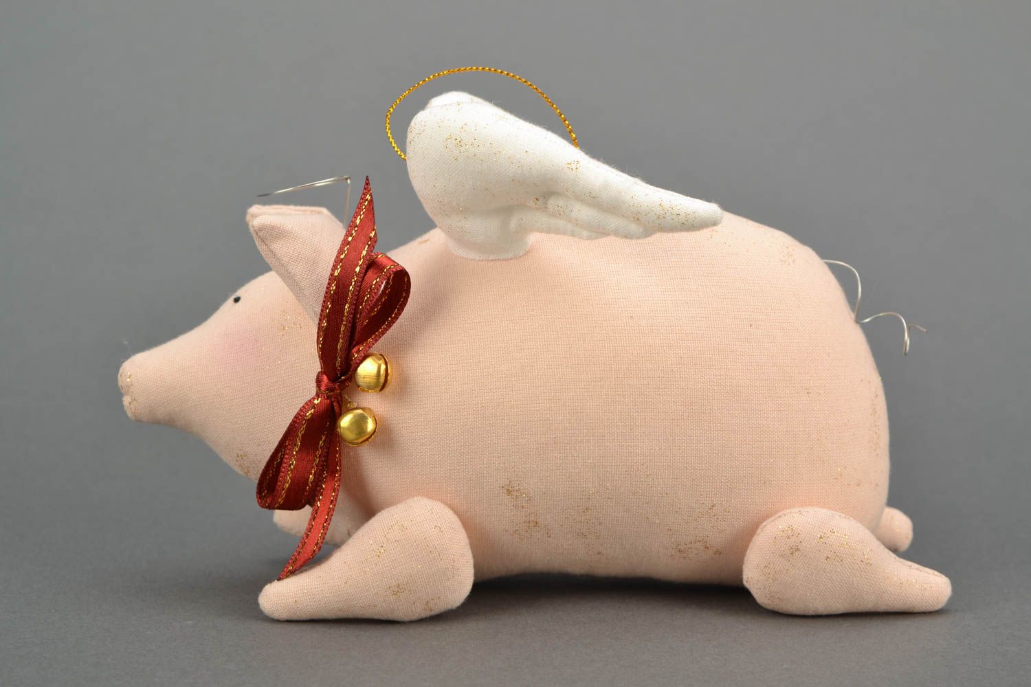 Soft toy with eyelet Small Angel Piggy photo 1