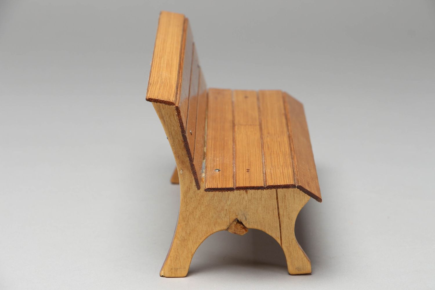 Plywood doll furniture Bench photo 2