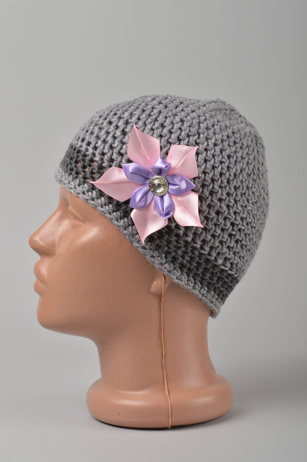 Handmade hat spring hat designer hat warm hat unusual gift for girl flower hat photo 3