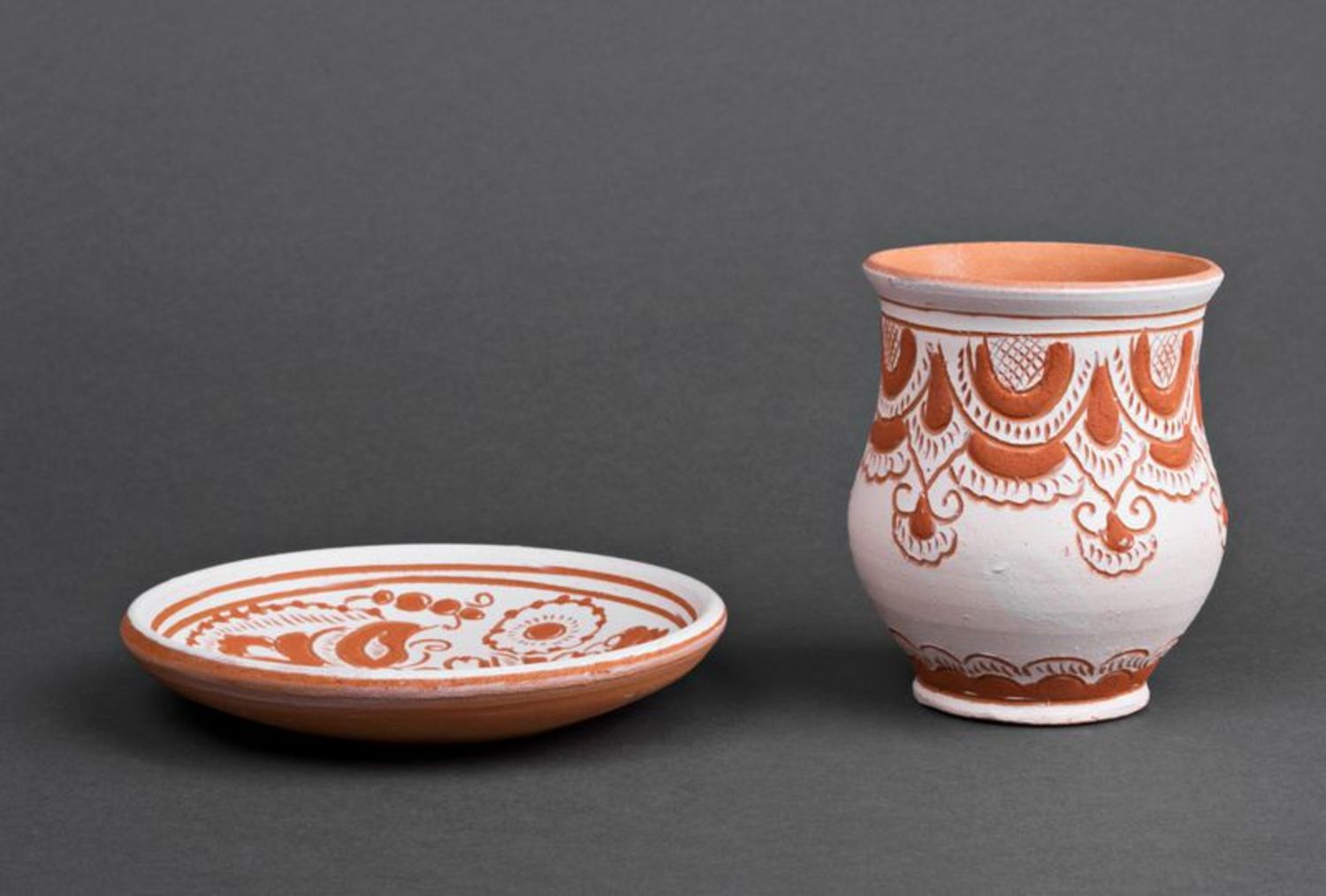 Taza cerámica con platillo foto 3