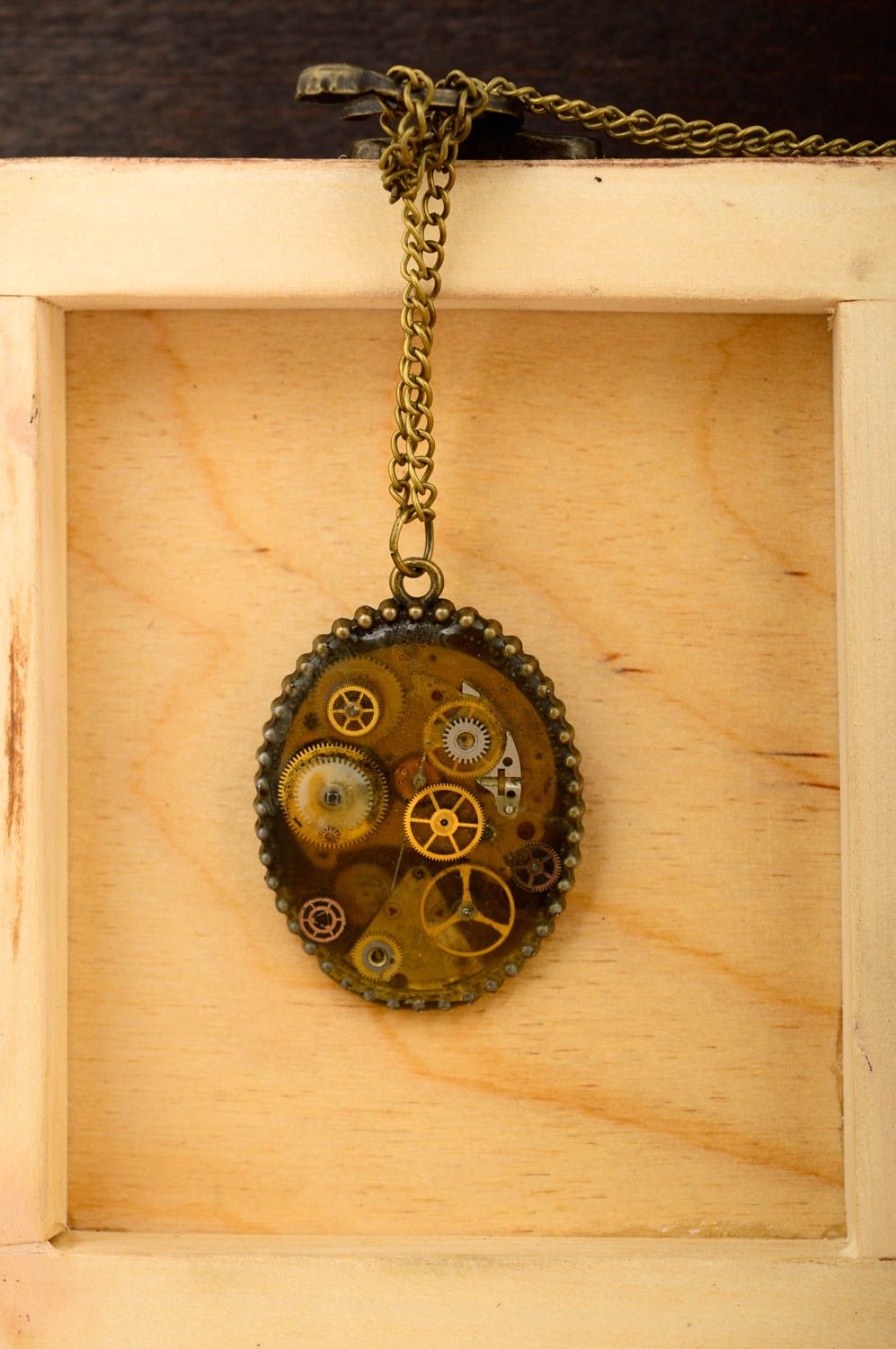 Unusual handmade metal pendant steampunk jewelry designs contemporary jewelry photo 1
