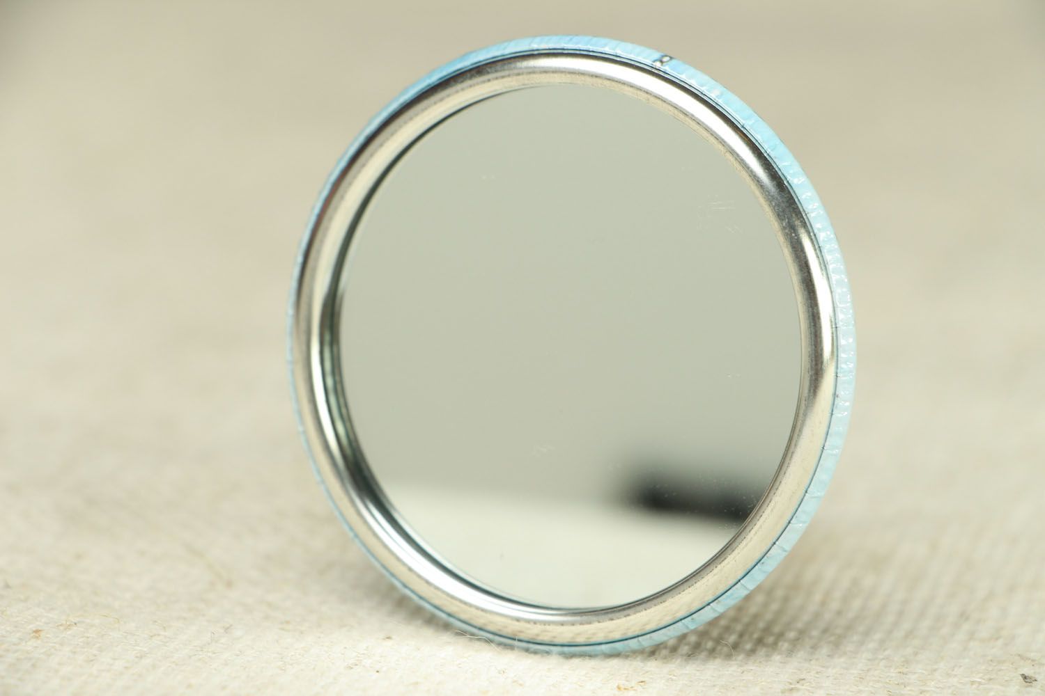 Miroir de poche fait main accessoire original pour fille avec impression photo photo 3