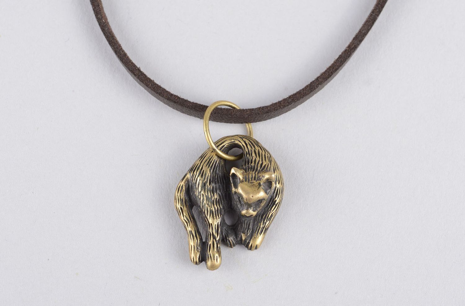 Handmade unusual pendant metal stylish jewelry designer animal pendant photo 5