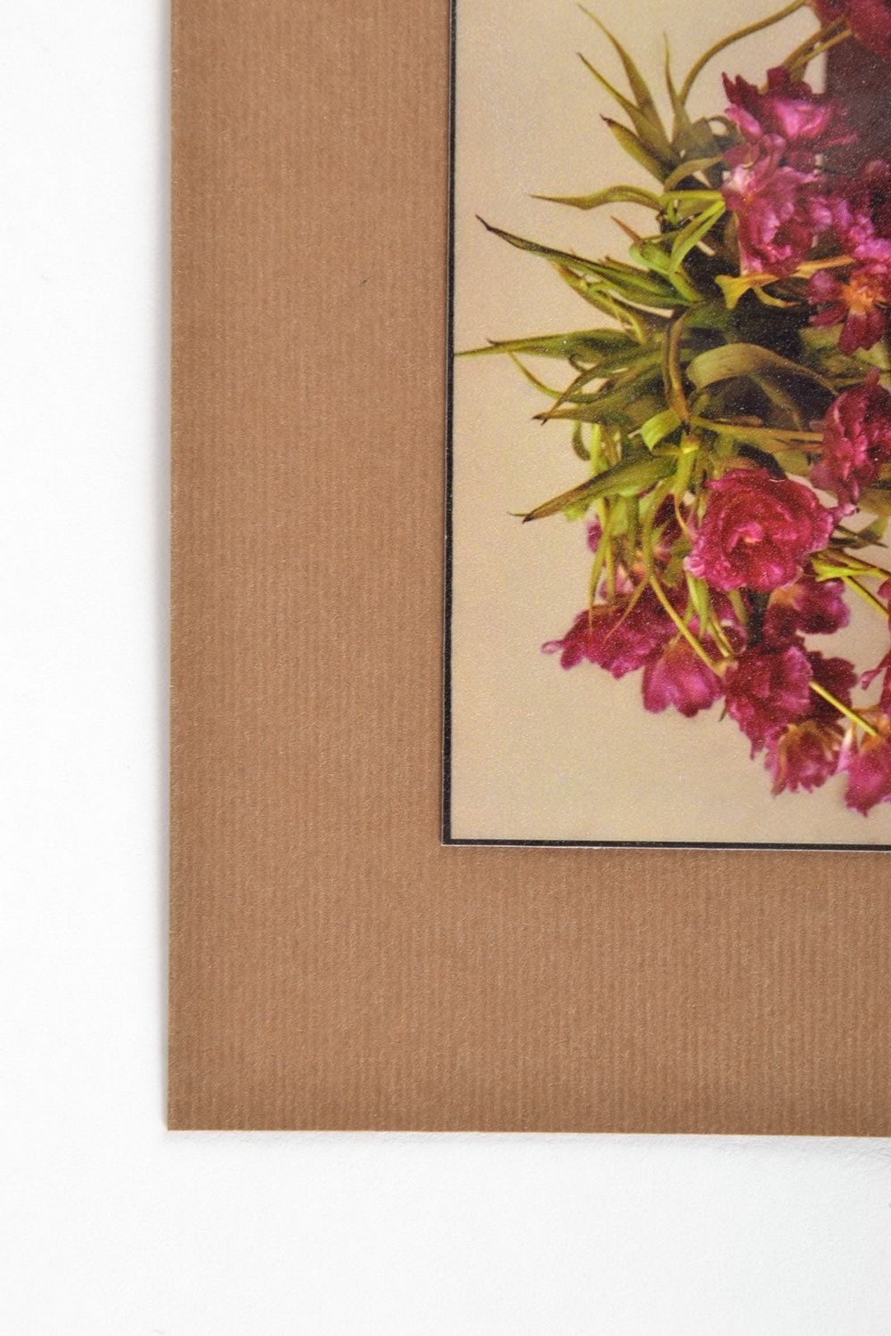 Carte de voeux faite main avec fleurs photo 4