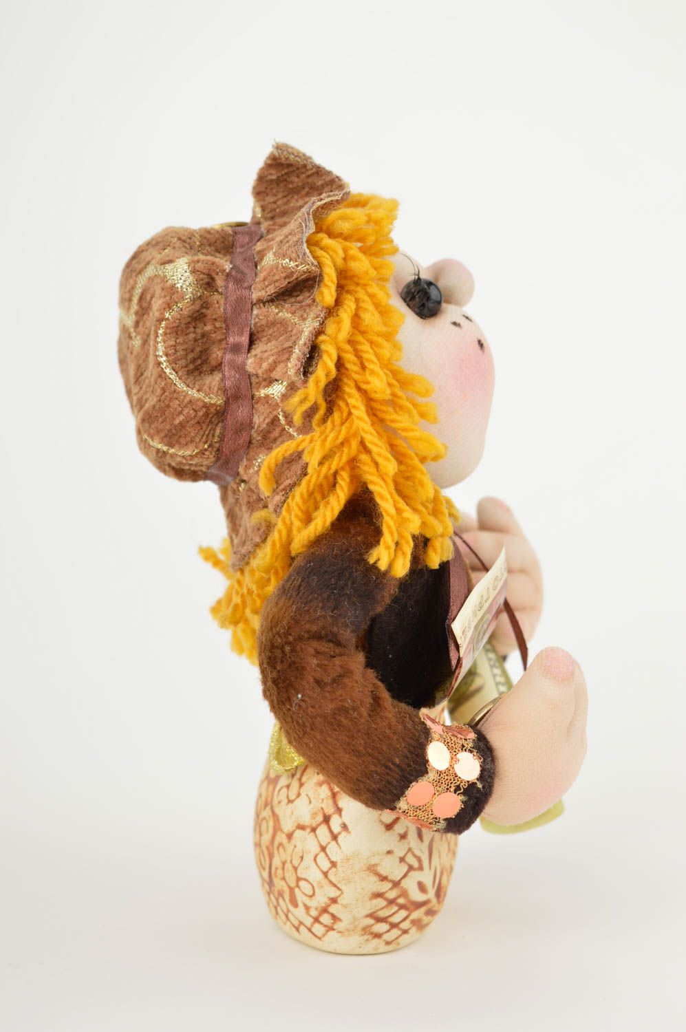 Авторская кукла игрушка ручной работы дизайнерская кукла денежный сувенир фото 4