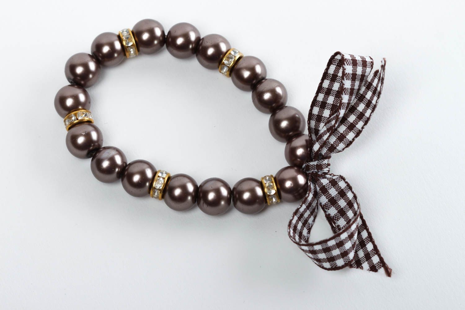 Pulsera original hecha a mano de perlas accesorio para mujeres regalo original foto 2