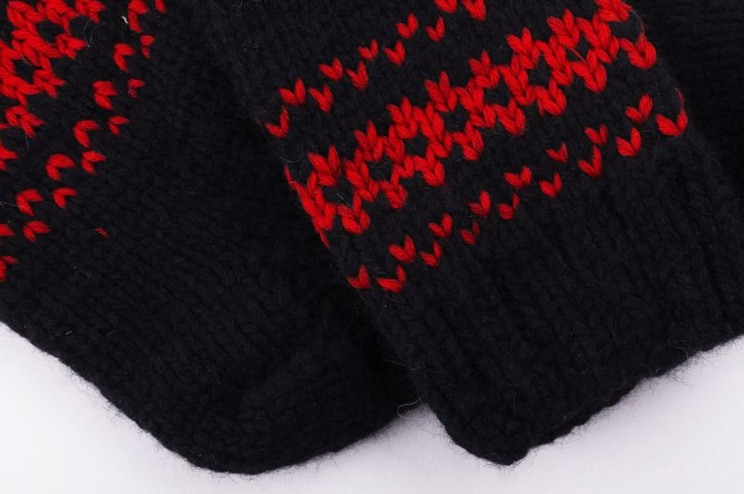 Chaussettes noires en laine photo 3