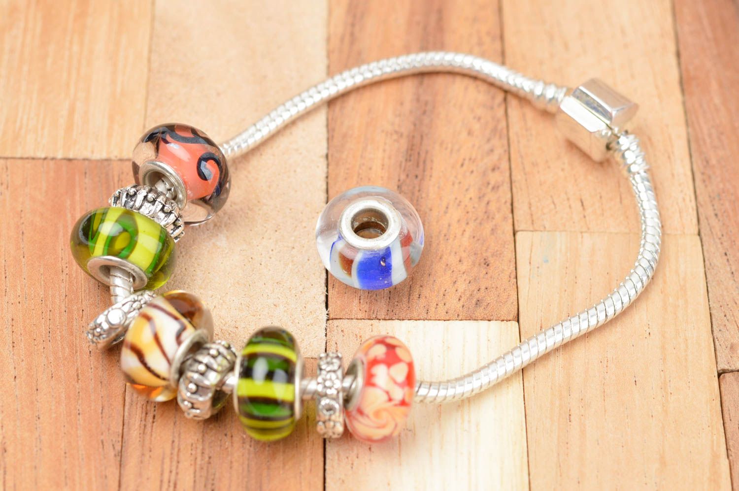 Stylish handmade glass bead beautiful glass beads jewelry making supplies photo 4