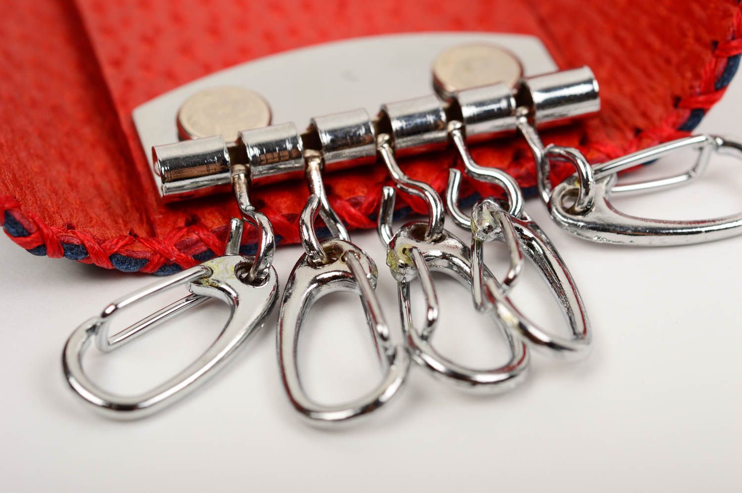 Stylish handmade leather key case for women designer accessories gift ideas photo 4