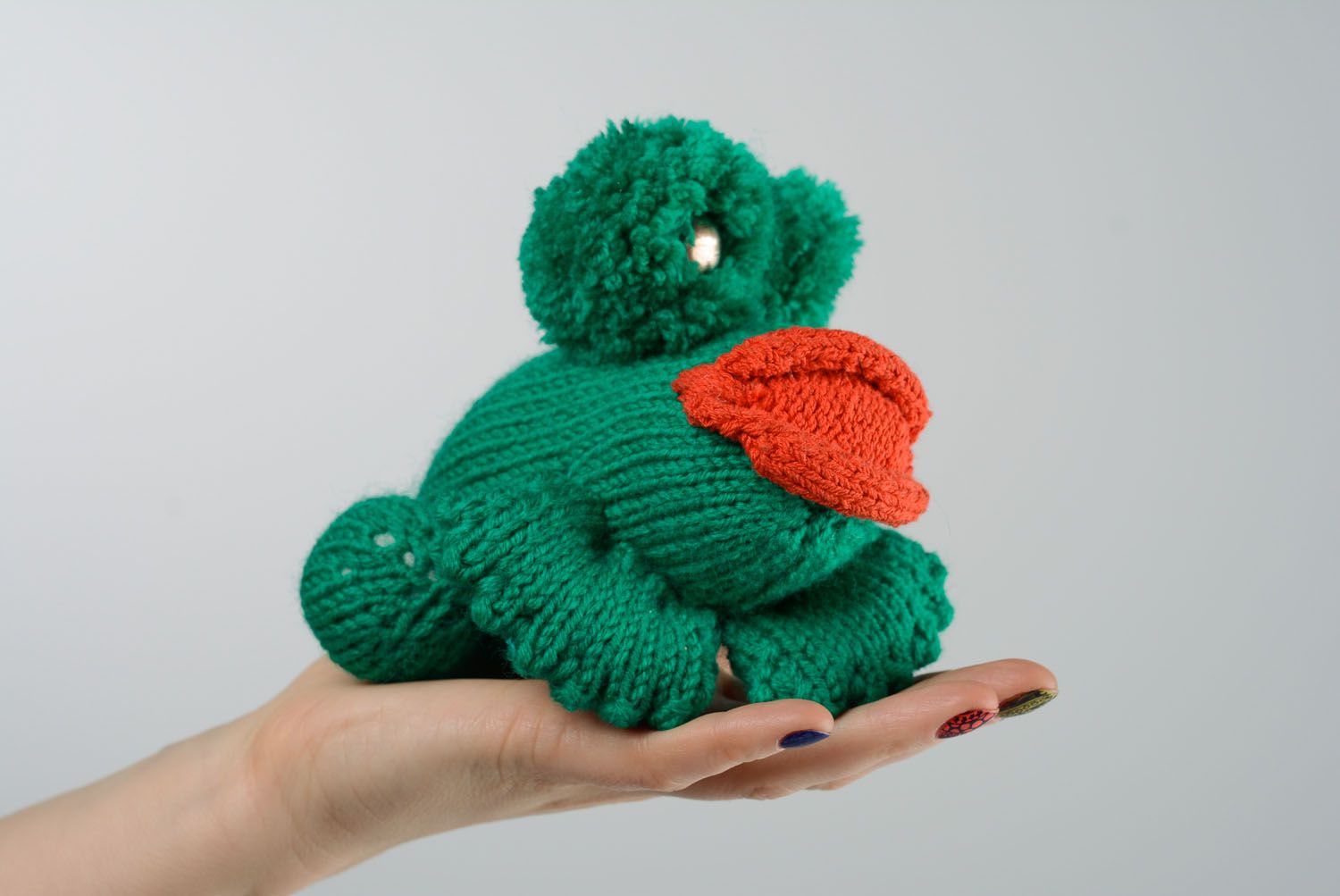 Designer crochet toy Frog photo 3