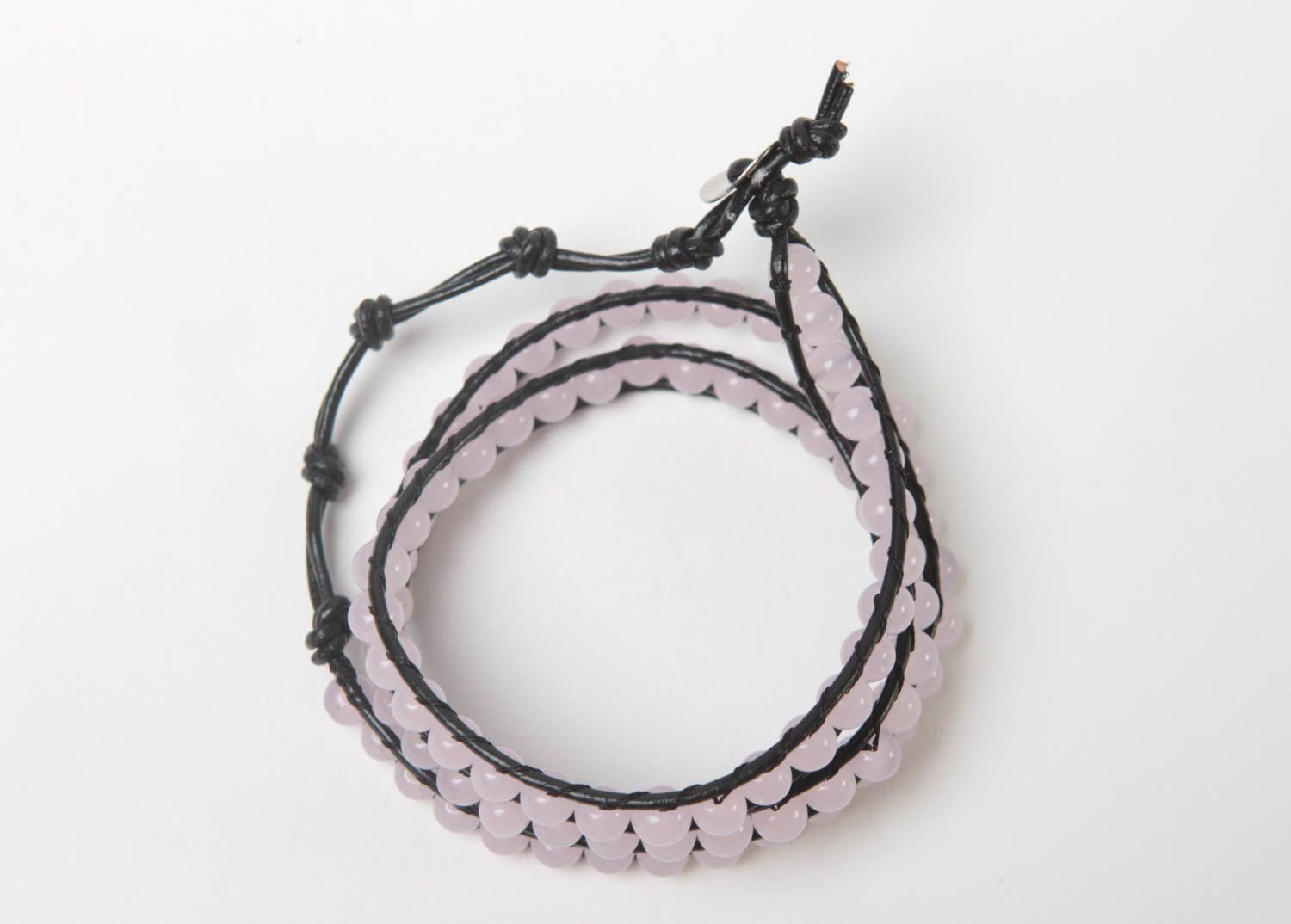 Unusual bracelet with beads handmade beaded bracelet designer jewelry for girl photo 3