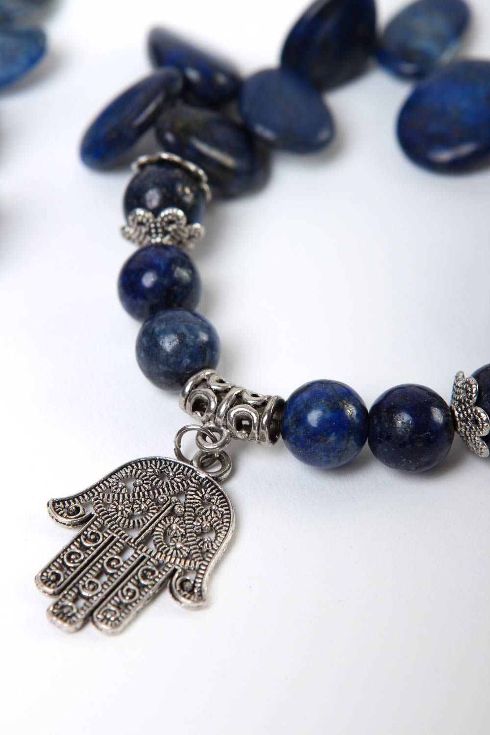 Handmade bracelet unusual necklace jewelry set designer accessories gift ideas photo 3