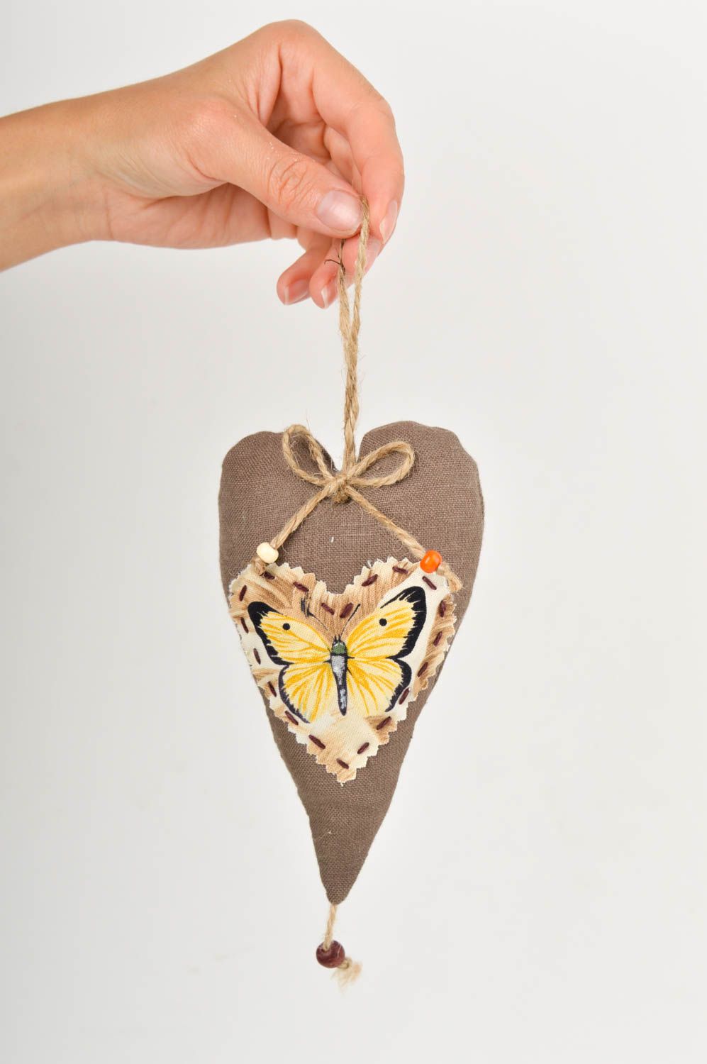Deko Hänger handgefertigt Süße Deko Idee Deko zum Aufhängen mit Schmetterling  foto 2