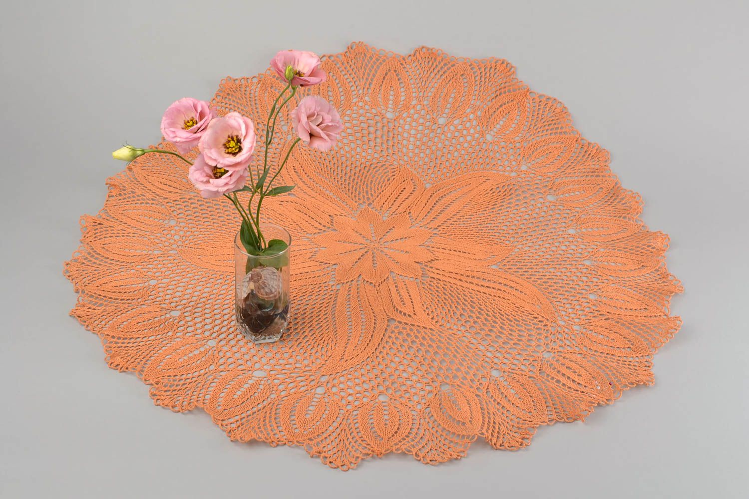 Handmade knitted decorative napkin decor napkin for coffee table home ideas photo 1