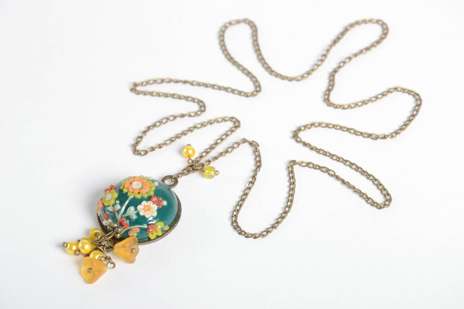 Unusual handmade plastic pendant cool jewelry designs polymer clay ideas photo 3