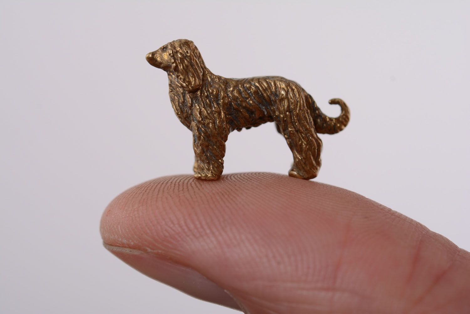 Bronze figurine Afghan Greyhound photo 3