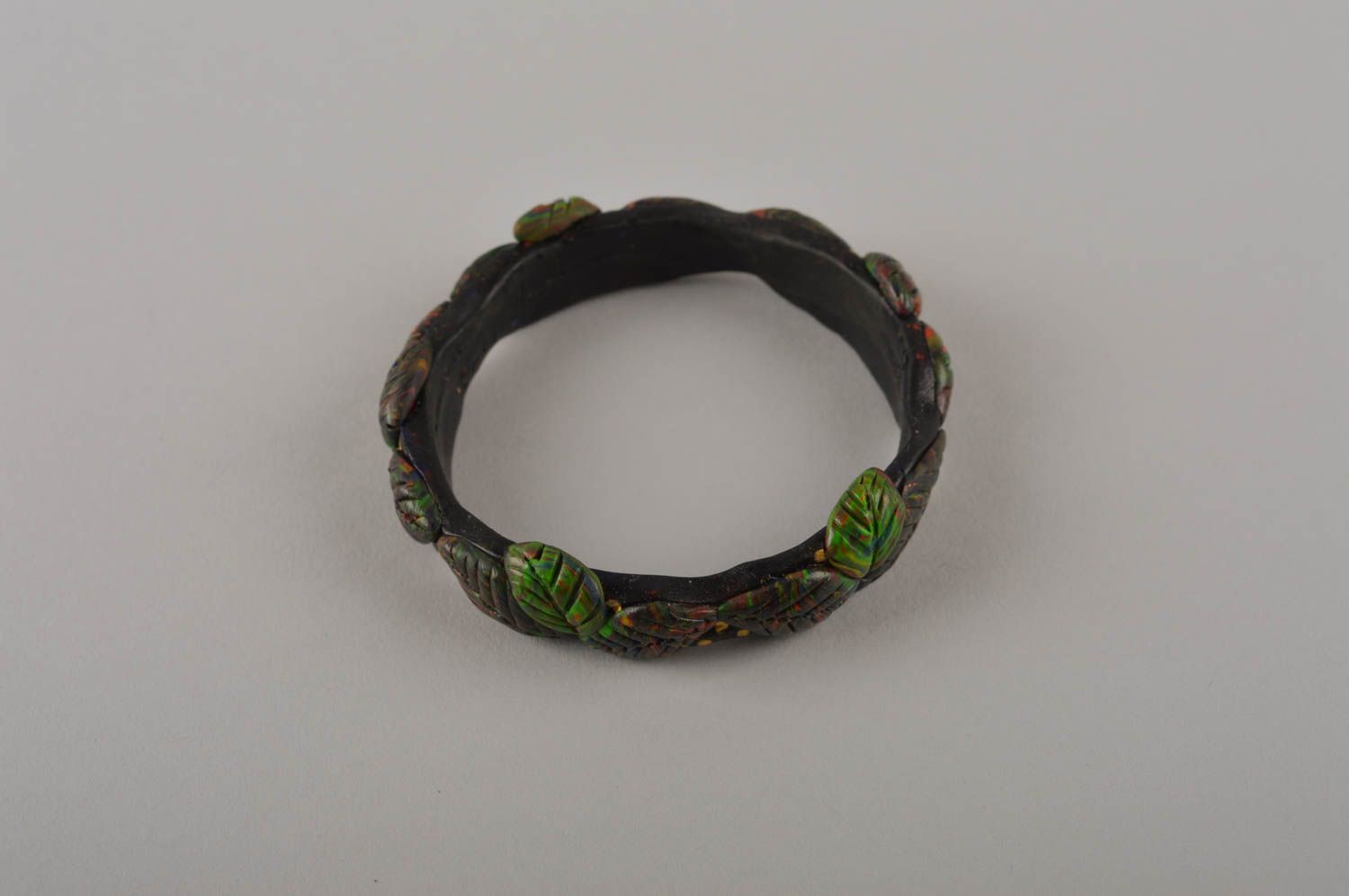 Stylish brown bracelet handmade designer bracelet wrist female accessory photo 2