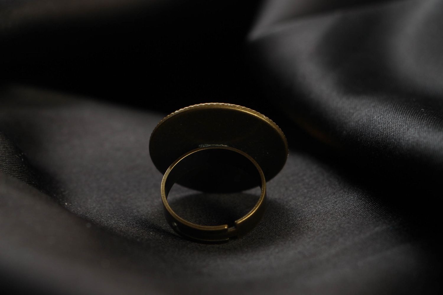 Handmade ring with clockwork mechanism photo 3
